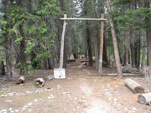 Photo of entrance Scoutcraft program area.